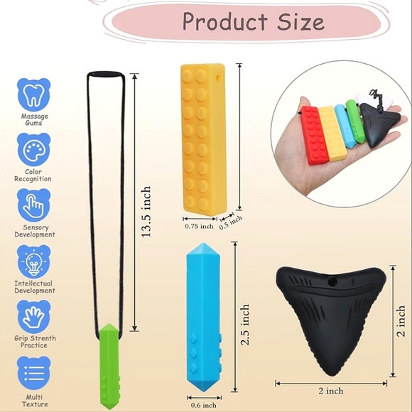 Sensory Chewing necklaces - Picture 4 of 10